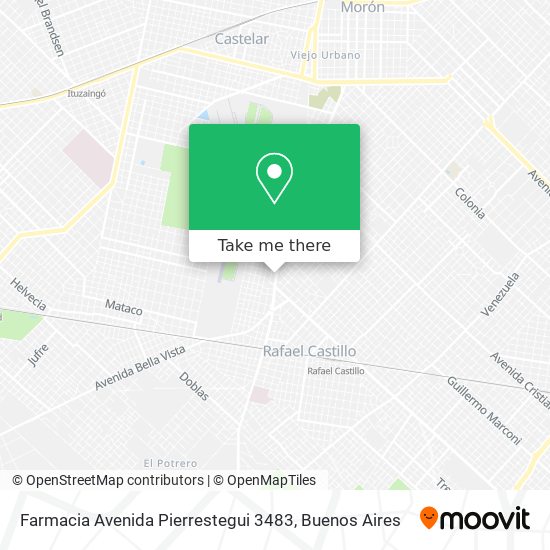 Mapa de Farmacia Avenida Pierrestegui 3483