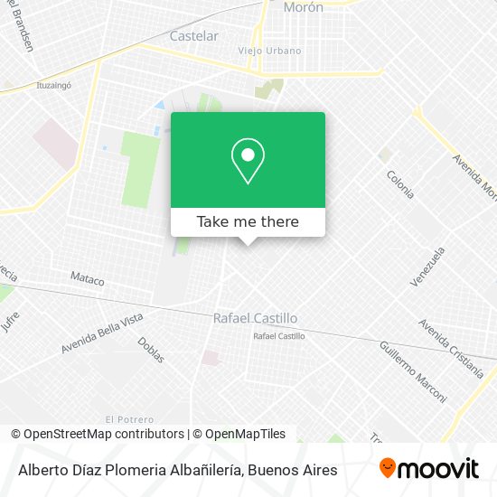 Alberto Díaz Plomeria Albañilería map