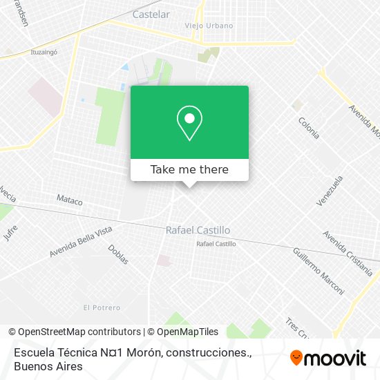 Escuela Técnica N¤1 Morón, construcciones. map