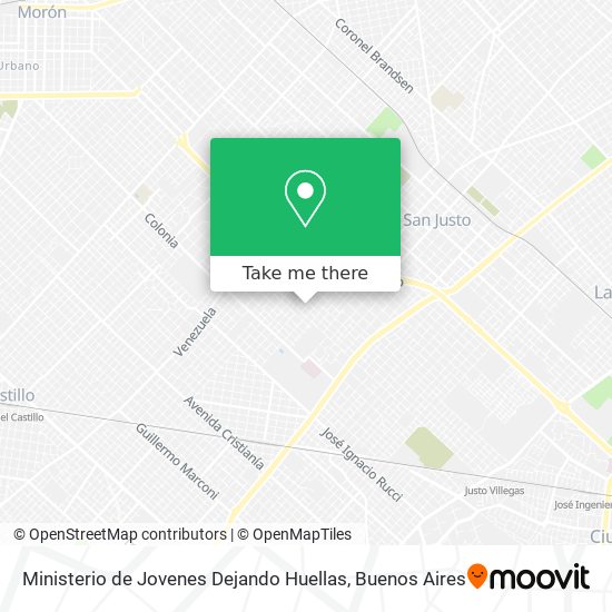 Mapa de Ministerio de Jovenes Dejando Huellas