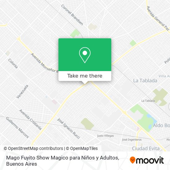 Mapa de Mago Fuyito Show Magico para Niños y Adultos