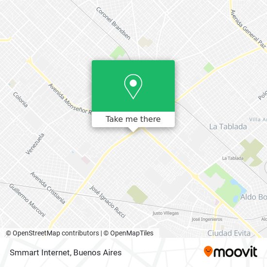 Mapa de Smmart Internet