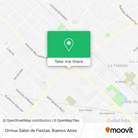 Ormus Salon de Fiestas map