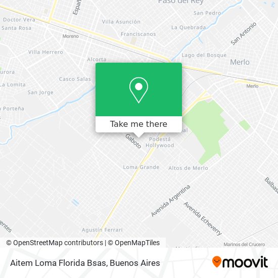 Mapa de Aitem Loma Florida Bsas