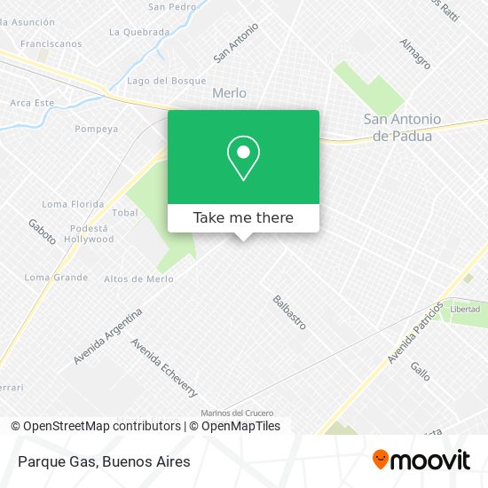 Mapa de Parque Gas