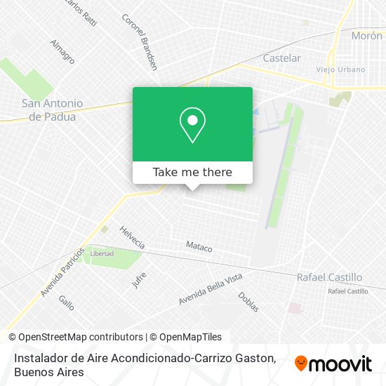 Instalador de Aire Acondicionado-Carrizo Gaston map