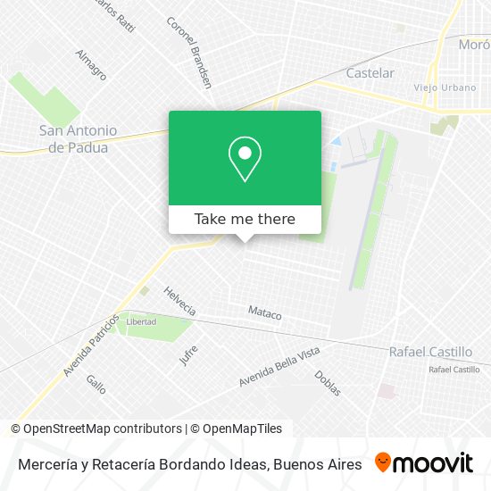 Mapa de Mercería y Retacería Bordando Ideas