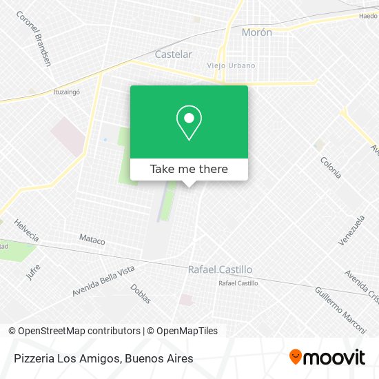 Mapa de Pizzeria Los Amigos