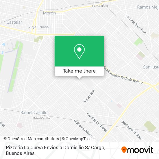 Pizzeria La Curva Envios a Domicilio S/ Cargo map