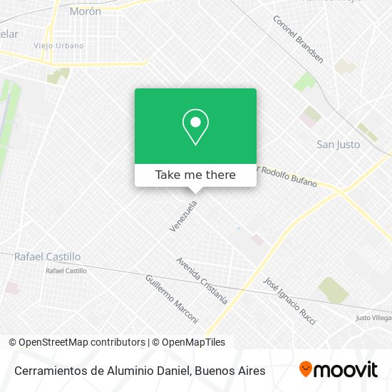Cerramientos de Aluminio Daniel map