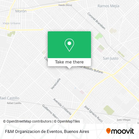 F&M Organizacion de Eventos map