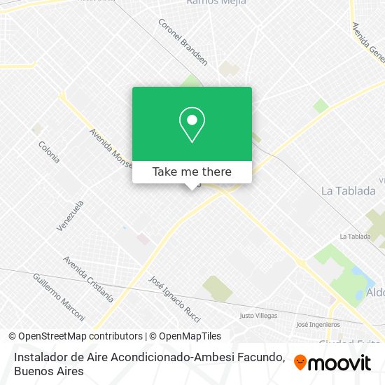 Instalador de Aire Acondicionado-Ambesi Facundo map