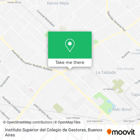 Mapa de Instituto Superior del Colegio de Gestores