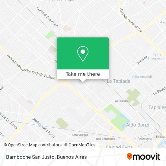 Mapa de Bamboche San Justo