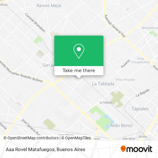 Aaa Rovel Matafuegos map