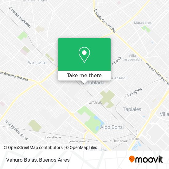 Mapa de Vahuro Bs as