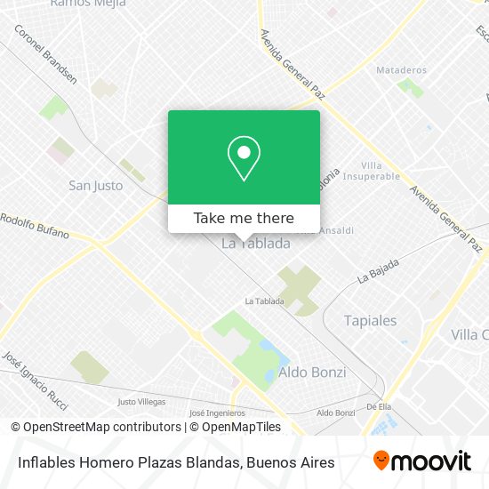 Mapa de Inflables Homero Plazas Blandas