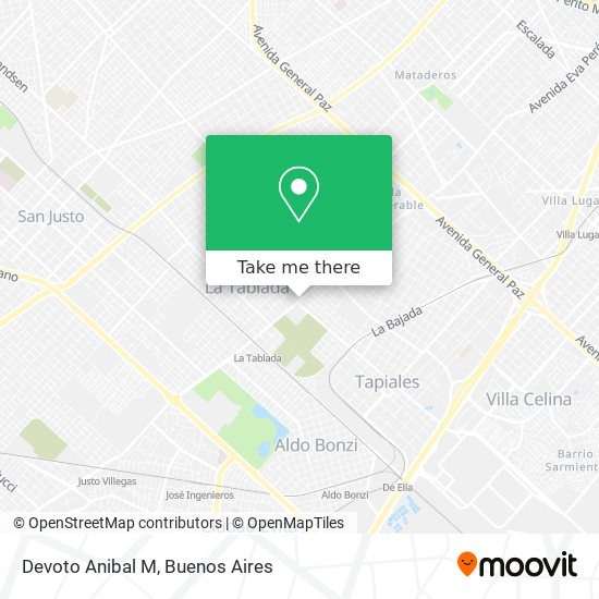 Devoto Anibal M map