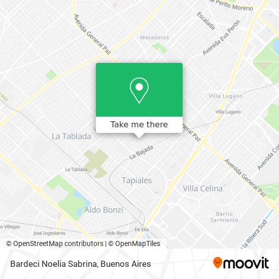 Bardeci Noelia Sabrina map