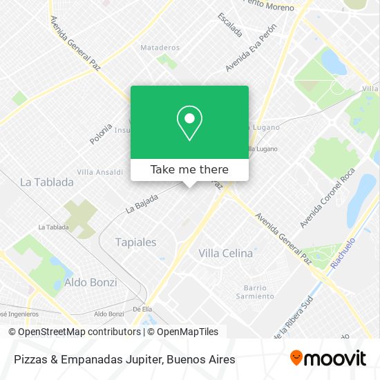 Pizzas & Empanadas Jupiter map