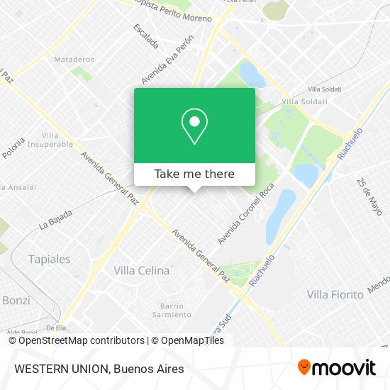 WESTERN UNION map