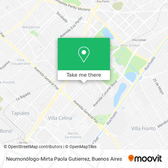 Neumonólogo-Mirta Paola Gutierrez map