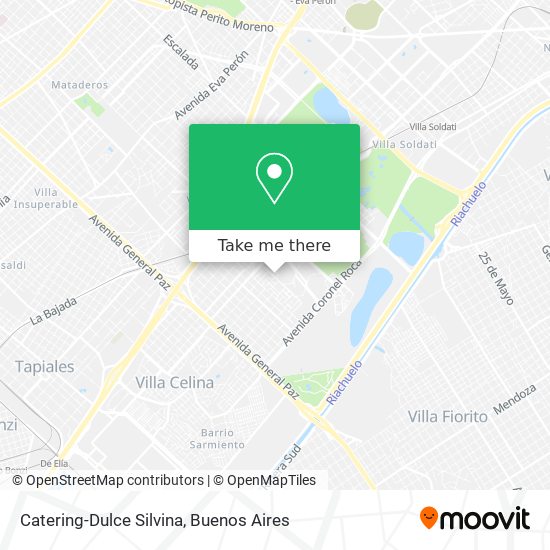 Catering-Dulce Silvina map