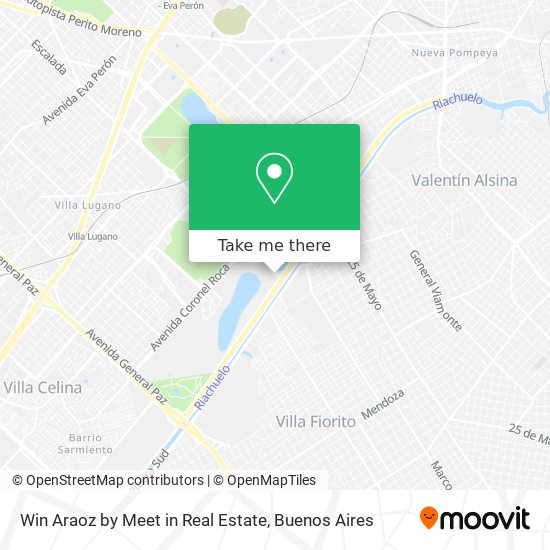 Win Araoz by Meet in Real Estate map