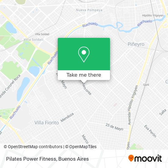 Mapa de Pilates Power Fitness