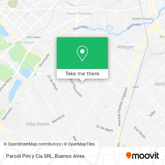 Parodi Pini y Cia SRL map