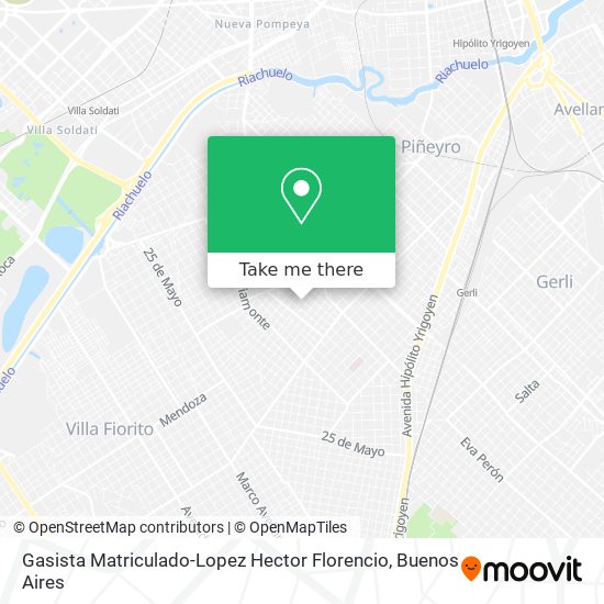 Gasista Matriculado-Lopez Hector Florencio map