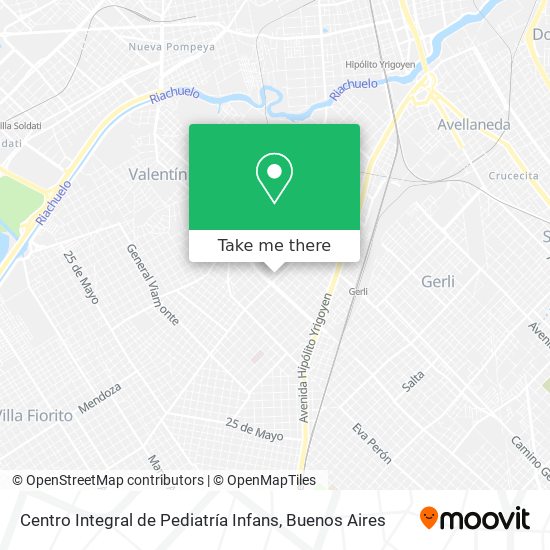 Mapa de Centro Integral de Pediatría Infans