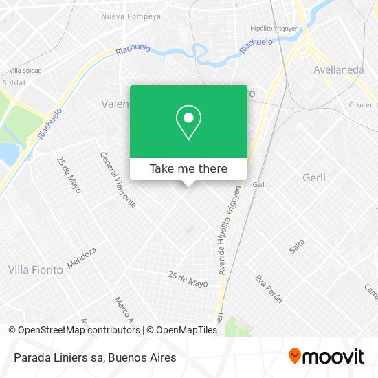 Mapa de Parada Liniers sa