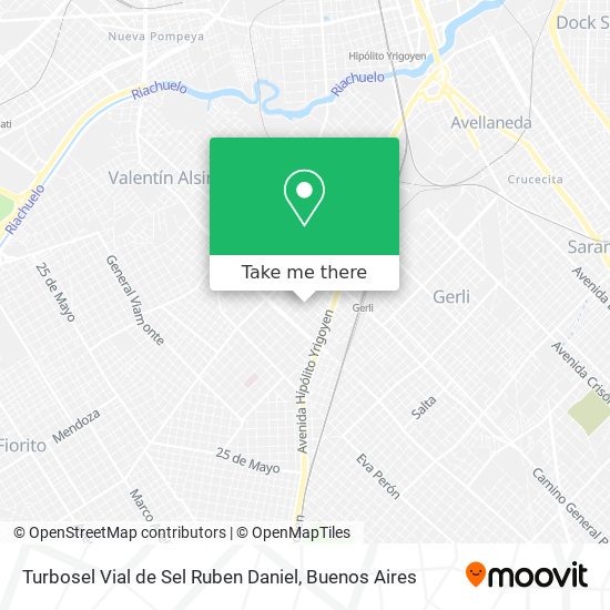 Mapa de Turbosel Vial de Sel Ruben Daniel