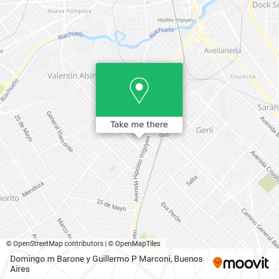 Domingo m Barone y Guillermo P Marconi map