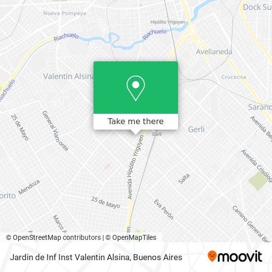 Mapa de Jardin de Inf Inst Valentin Alsina