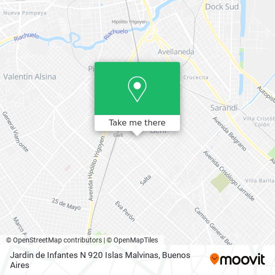 Jardin de Infantes N 920 Islas Malvinas map