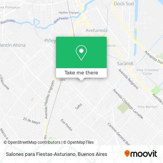 Salones para Fiestas-Asturiano map