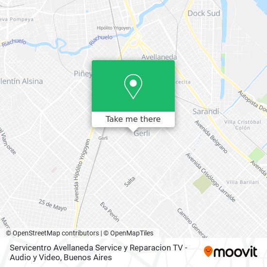 Servicentro Avellaneda Service y Reparacion TV - Audio y Video map