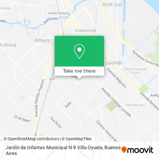 Jardin de Infantes Municipal N 8 Villa Oyuela map