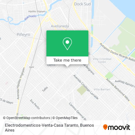 Electrodomesticos-Venta-Casa Taranto map