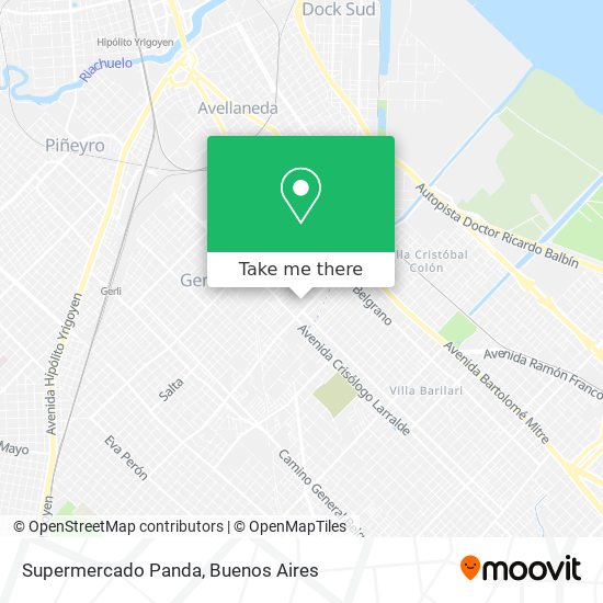 Supermercado Panda map