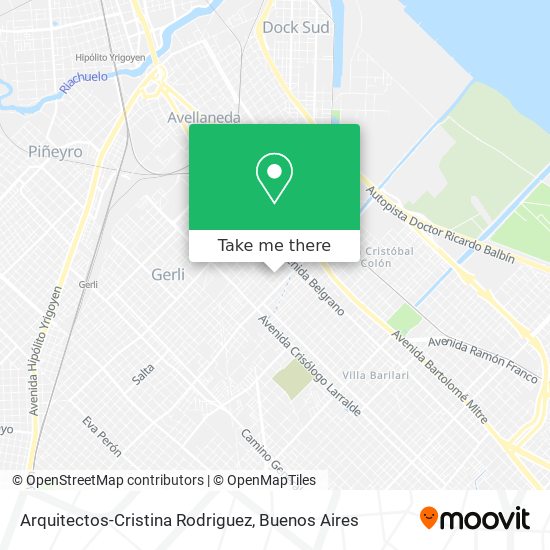 Arquitectos-Cristina Rodriguez map