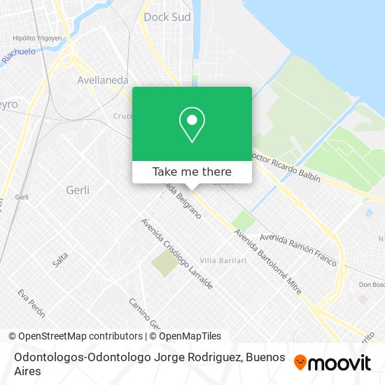 Mapa de Odontologos-Odontologo Jorge Rodriguez