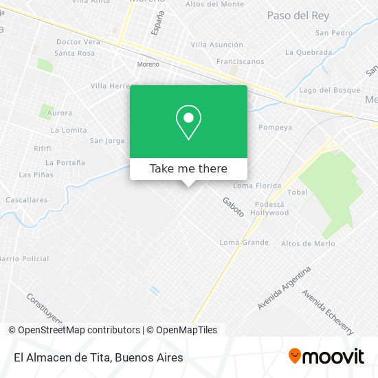 El Almacen de Tita map