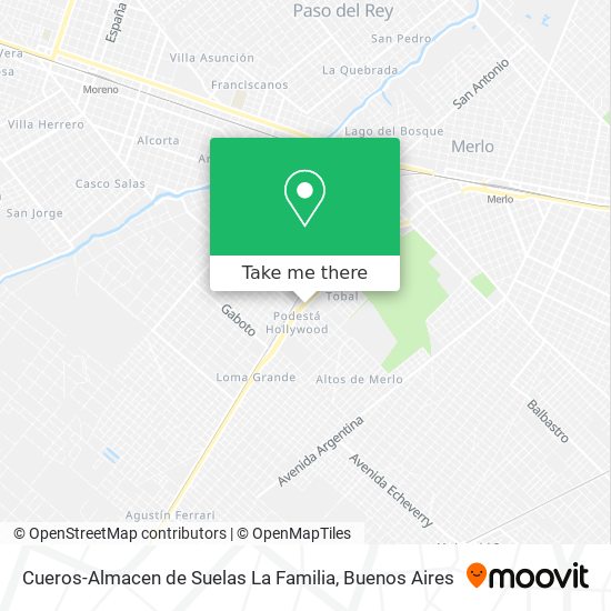 Cueros-Almacen de Suelas La Familia map