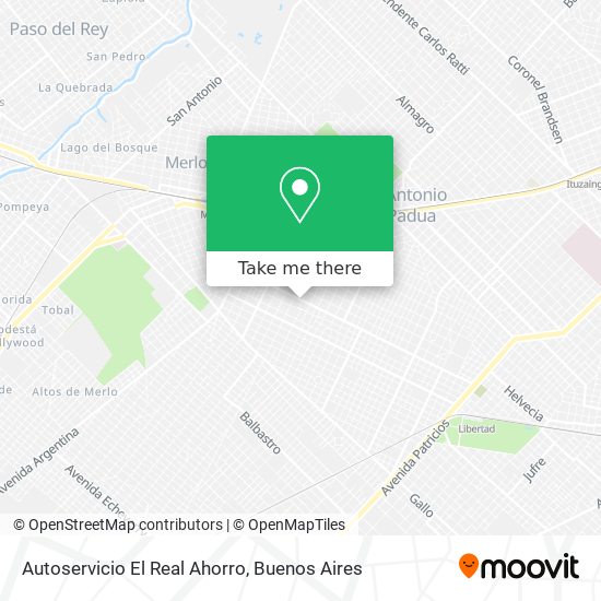 Autoservicio El Real Ahorro map