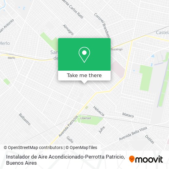 Mapa de Instalador de Aire Acondicionado-Perrotta Patricio