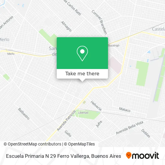 Mapa de Escuela Primaria N 29 Ferro Vallerga