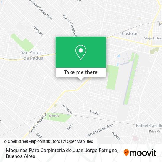 Maquinas Para Carpinteria de Juan Jorge Ferrigno map